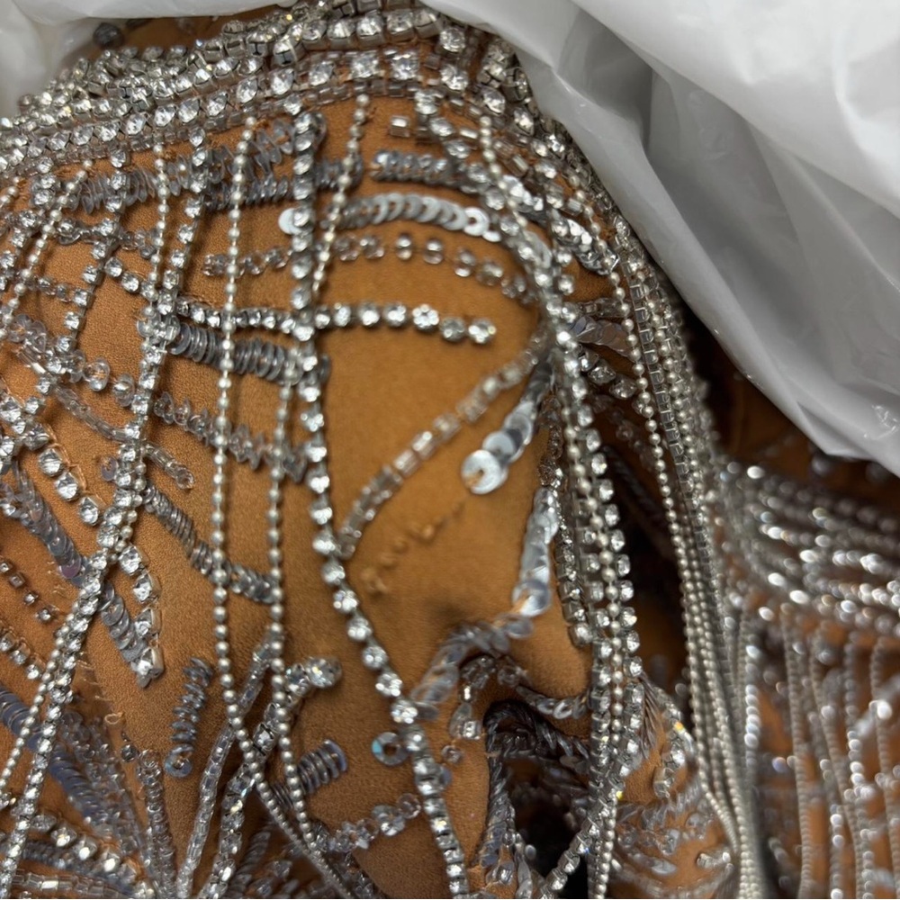 Retrofete Gold Sequin Strapless Mini Dress - Picture 9 of 11